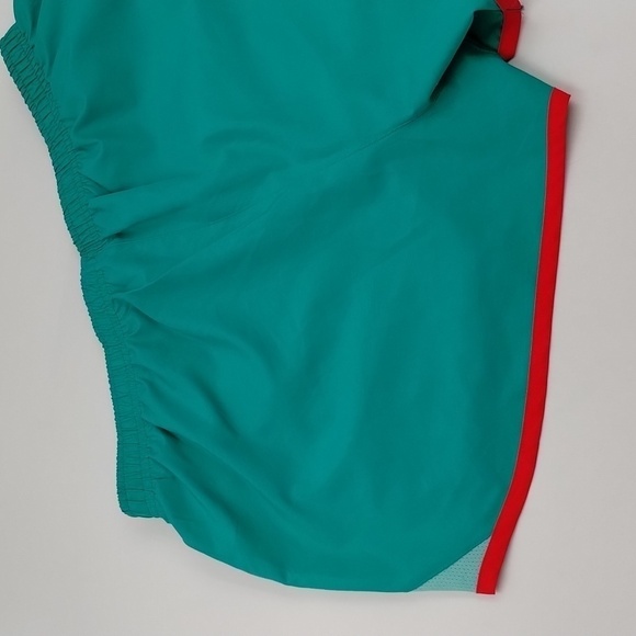 Nike Dri-Fit Running Shorts Size Medium Green/Red - Picture 5 of 9